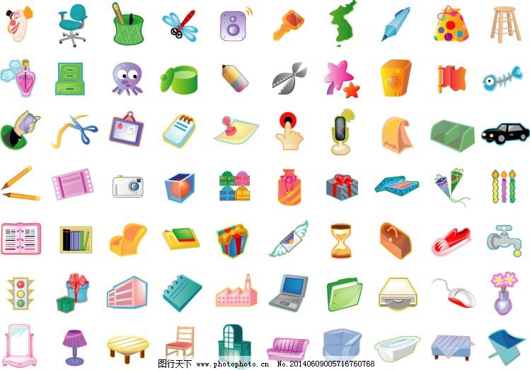 日常用品圖標(biāo) 設(shè)計(jì)中的符號與實(shí)用